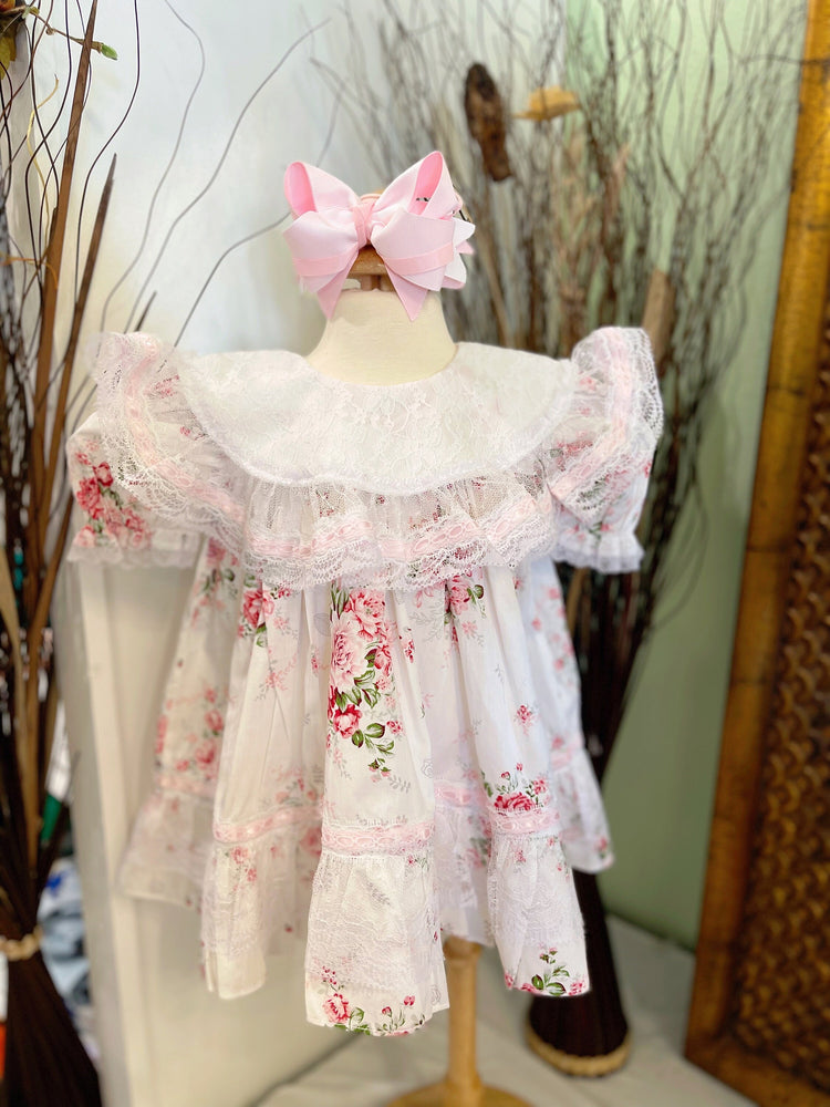 princess dress, baby girls dress, flower dress, lace dress.