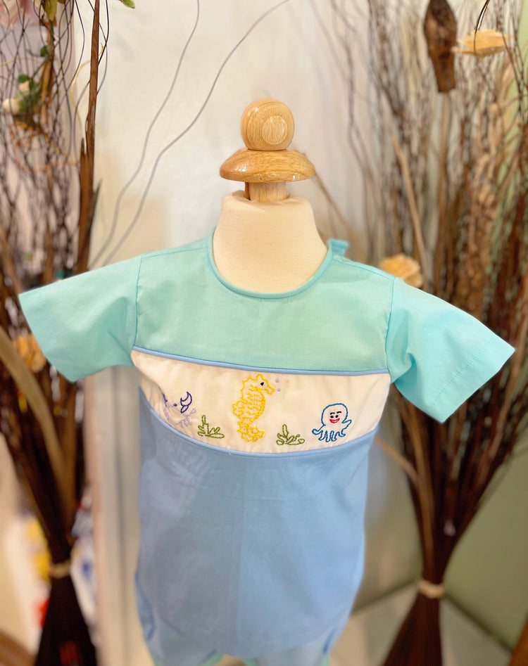 boys clothes, boys summer set, embroidery clothes for boys, baby boys summer outfit,