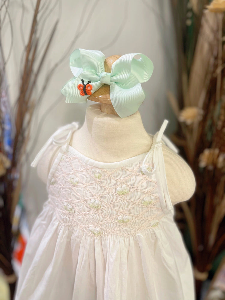 summer flower smocked dress,