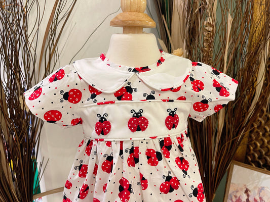 laby bug bubble French knot, hight quality cotton