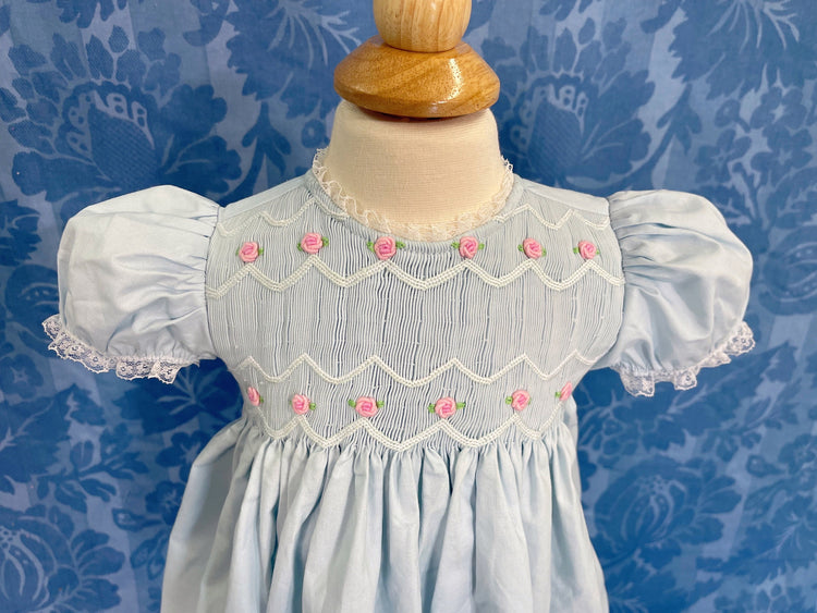 high quality organic cotton dress, smocked dress, vintage dress, lace dress, gilf for baby,