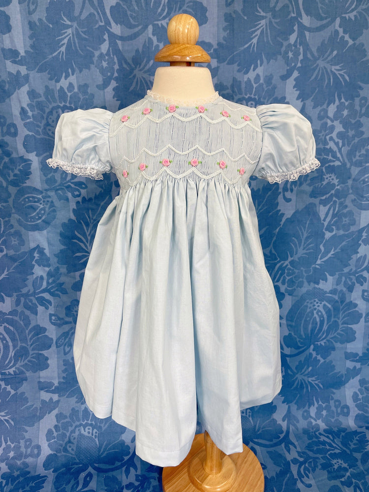 high quality organic cotton dress, smocked dress, vintage dress, lace dress, gilf for baby,