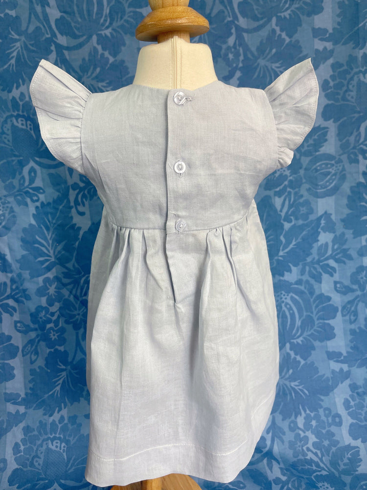 linen embroidery dress, premium line dress, handmade dress, custom dress, fall dress