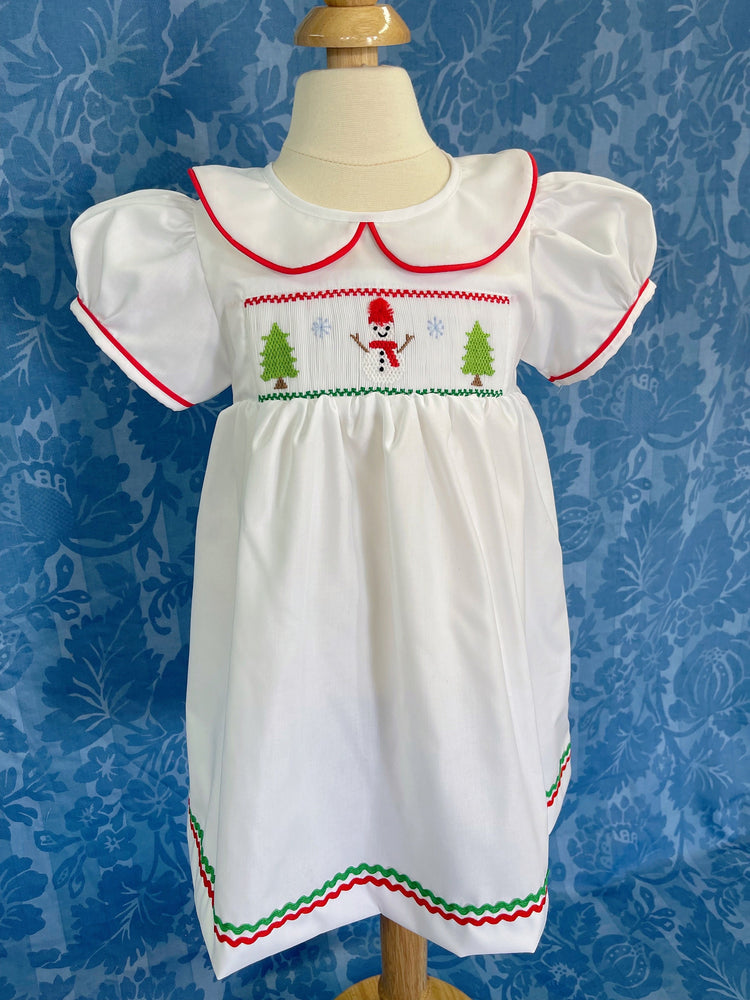 Christmas smocked brother, sister set, Christmas outfit, handmade smocked,