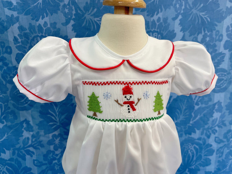 Christmas smocked brother, sister set, Christmas outfit, handmade smocked,