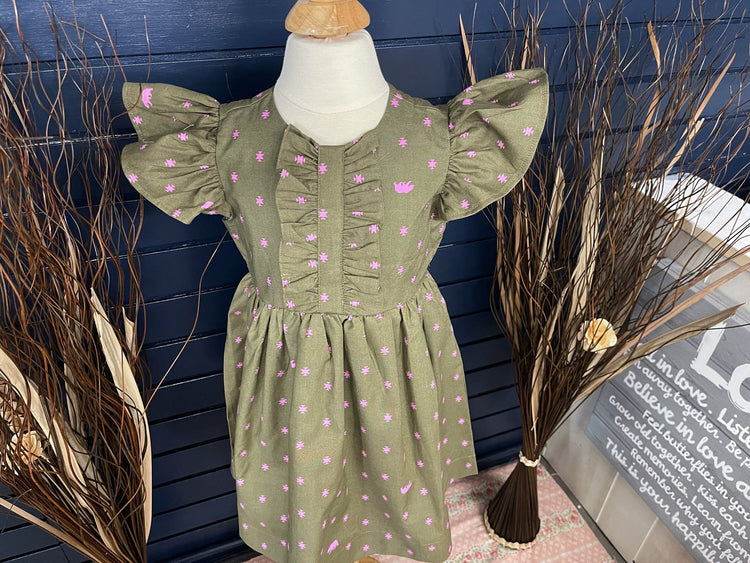 hight quality cotton vintage fabric, girl summer dress,